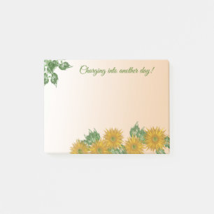 Post-it® Rustic Golden Flowers, Greenery, and Leaves