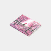 Post-it® Rustic wedding love couple cherry blossoms tree (Incliné)