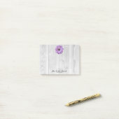 Post-it® Rustique Purple Daisy Notes personnalisées (Sur un bureau)