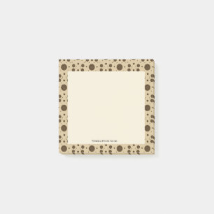 Post-it® Sable micro floral marron foncé