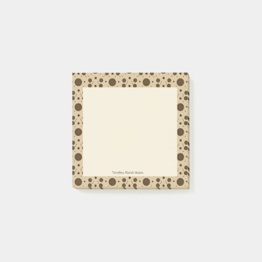 Post-it® Sable micro floral marron foncé (Devant)