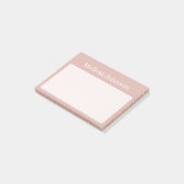 Post-it® Sable rose doux personnalisé (Incliné)