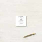 Post-it® Sachets maison faits avec amour ajouter texte site (Sur un bureau)