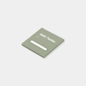 Post-it® Sage green Cute Habit Tracker Post-it Notes (Incliné)