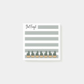 Post-it® Sage Green | Lined | Potted Cactus - (Devant)