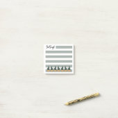 Post-it® Sage Green | Lined | Potted Cactus - (Sur un bureau)