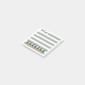 Post-it® Sage Green | Lined | Potted Cactus - (Incliné)