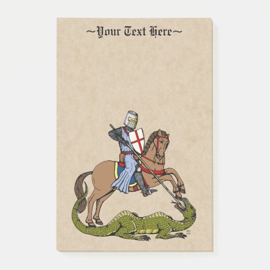 Post-it® Saint George et le Dragon du 13e siècle (Devant)