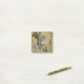Post-it® Saint George – Premium "Sunburst Gold" Art (Sur un bureau)