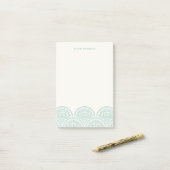 Post-it® Saint-Jacques de Bohême - Jade (Sur un bureau)