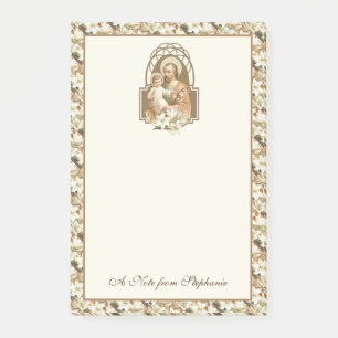 Post-it® Saint Joseph Bébé Jésus Lys religieux Vintages