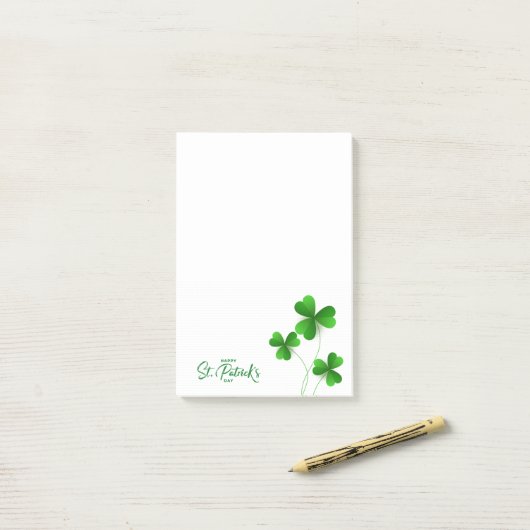 Post-it® Saint Patrick's Day (Sur un bureau)
