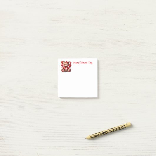 Post-it® Saint-Valentin (Sur un bureau)