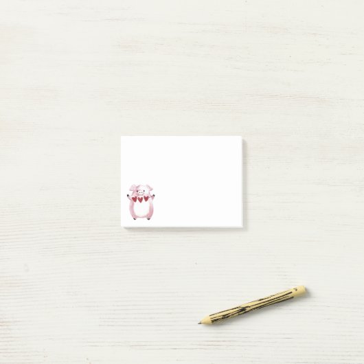 Post-it® Saint-Valentin (Sur un bureau)