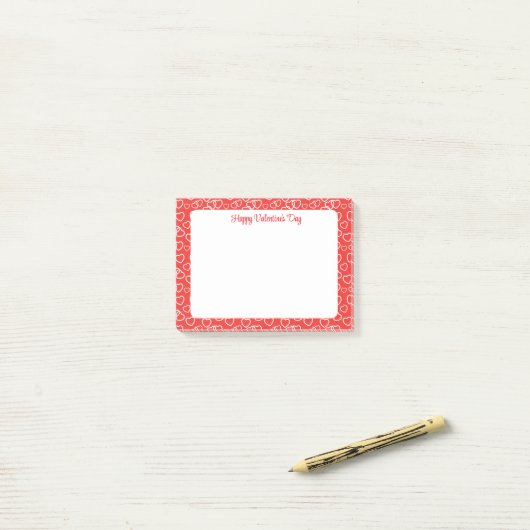 Post-it® Saint-Valentin (Sur un bureau)