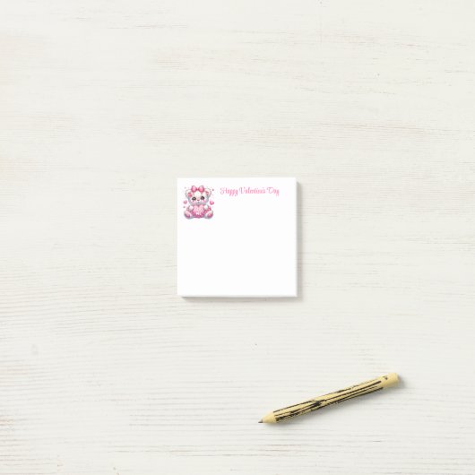 Post-it® Saint-Valentin (Sur un bureau)