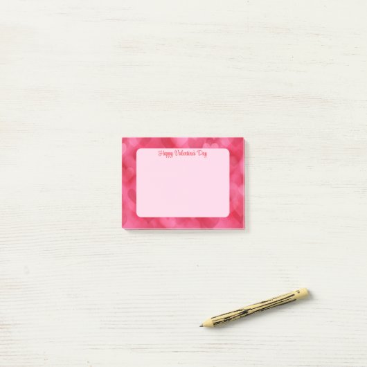 Post-it® Saint-Valentin (Sur un bureau)