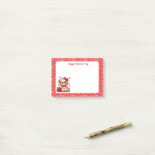 Post-it® Saint-Valentin  (Sur un bureau)