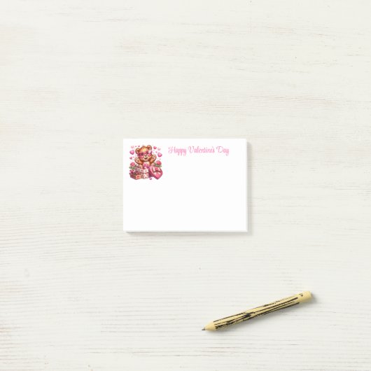 Post-it® Saint-Valentin  (Sur un bureau)