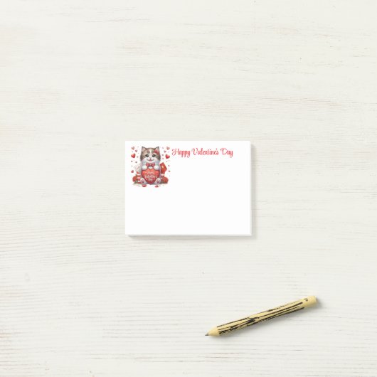 Post-it® Saint-Valentin  (Sur un bureau)