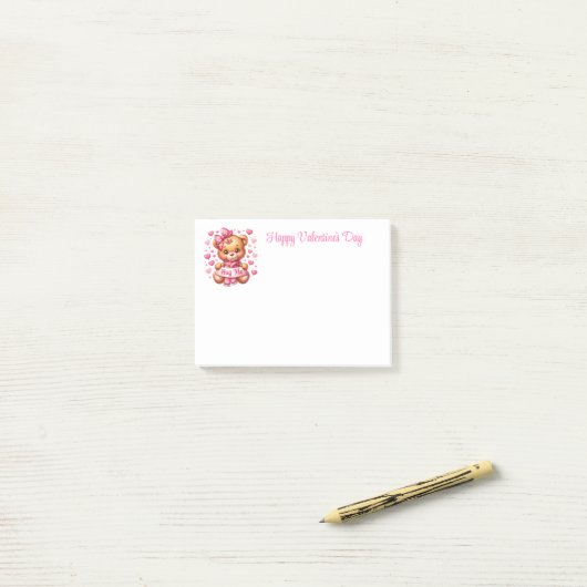 Post-it® Saint-Valentin (Sur un bureau)
