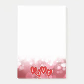 Post-it® Saint Valentin Amour Coeurs rouges (Devant)