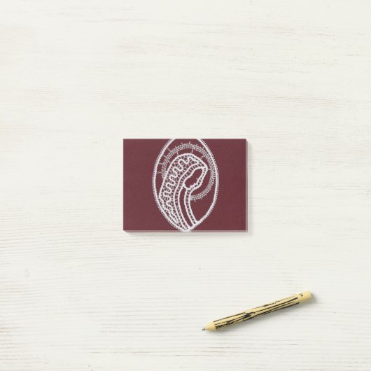 Post-it® Sainte Vierge Marie, dentelle (Sur un bureau)