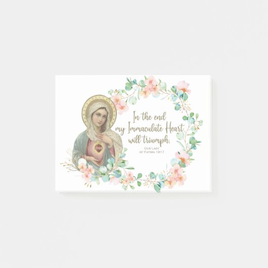 Post-it® Sainte Vierge Marie Fatima Religieuse catholique (Devant)