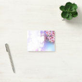 Post-it® Sakura rose sur la peinture Arrière - plan (Bureau)