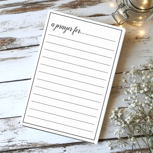 Post-it® Salle de guerre vierge Prière