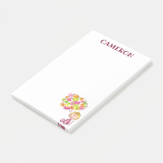 Post-it® Sally pense aux fleurs (Incliné)