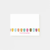 Post-it® Salon de ongles Turquoise rose Fille moderne (Devant)