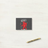 Post-it® Salutation de Krampus Noël (Sur un bureau)