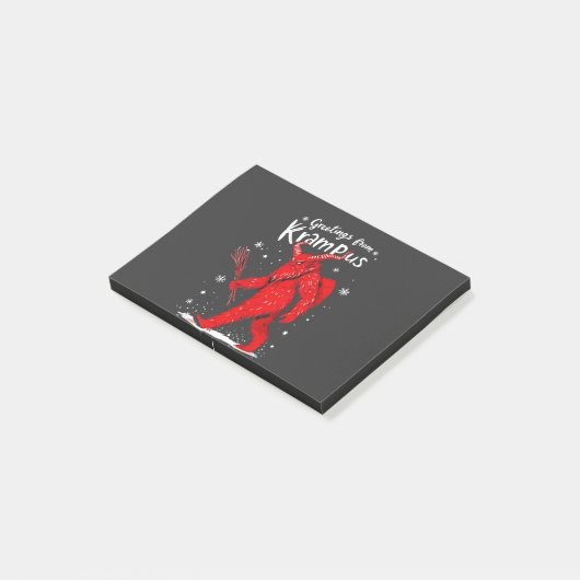 Post-it® Salutation de Noël de Krampus Xmas (Incliné)