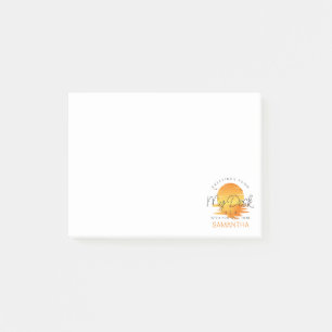 Post-it® Salutations de mon bureau coucher du soleil sur l'