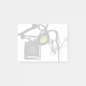 Post-it® Salutations de Philydion : Abstrait noir & blanc (Devant)