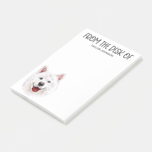 Post-it® Samoyed Lover Post-it Notes (Incliné)