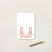 Post-it® San Francisco la Californie golden gate bridge (Sur un bureau)