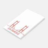 Post-it® San Francisco la Californie golden gate bridge (Incliné)