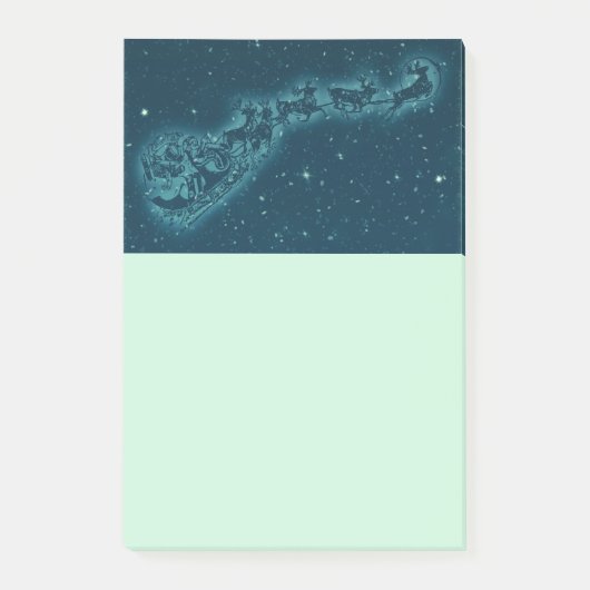 Post-it® Santa and his Reindeers (Devant)