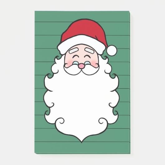 Post-it® Santa Claus Christmas Post It Notes Cadeau (Devant)
