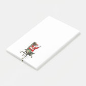 Post-it® Santa Claus Circulant Sur Gallimimus (Incliné)