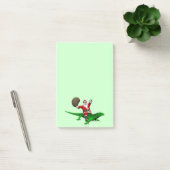 Post-it® Santa Claus Riding Green Lizard (Bureau)