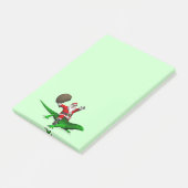 Post-it® Santa Claus Riding Green Lizard (Incliné)