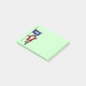 Post-it® Santa Claus With Ensign Of Wyoming (Incliné)