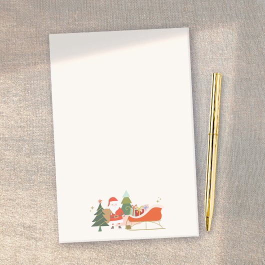 Post-it® Santa et traîneau de Noël
