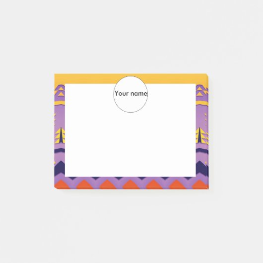 Post-it® Sapins et vagues (Devant)