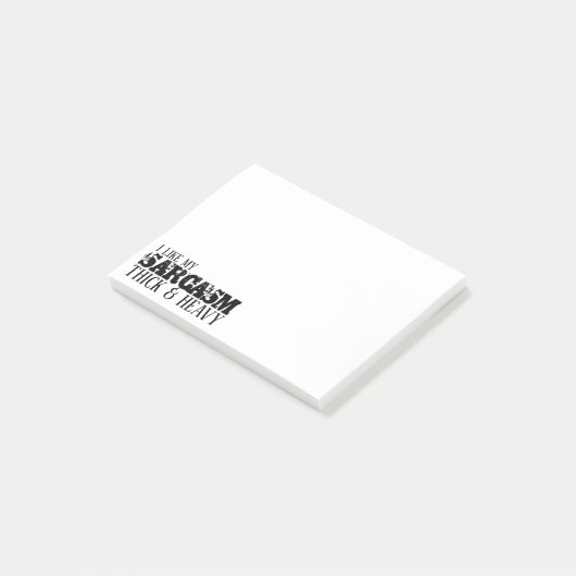 Post-it® Sarcasme épais et lourd (Incliné)
