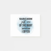 Post-it® Sarcasme n'est qu'un des nombreux services que je (Devant)