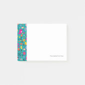 Post-it® sarcelle d'hiver de motif de bande dessinée (Devant)